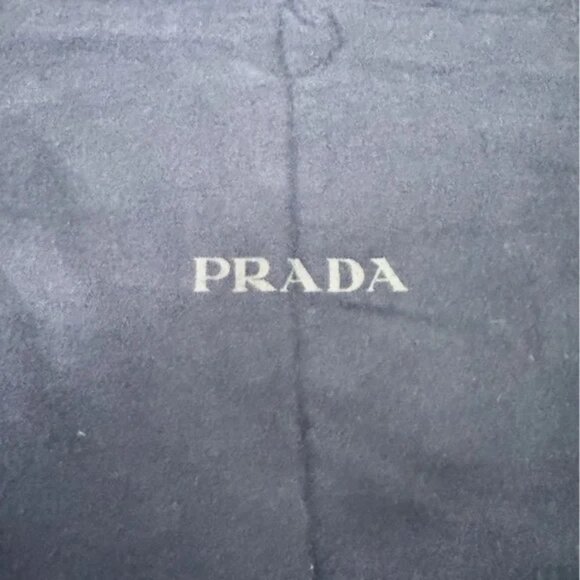 Authentic Prada Navy Blue Drawstring Dust Bag Size 34 x 24 - Picture 2 of 4